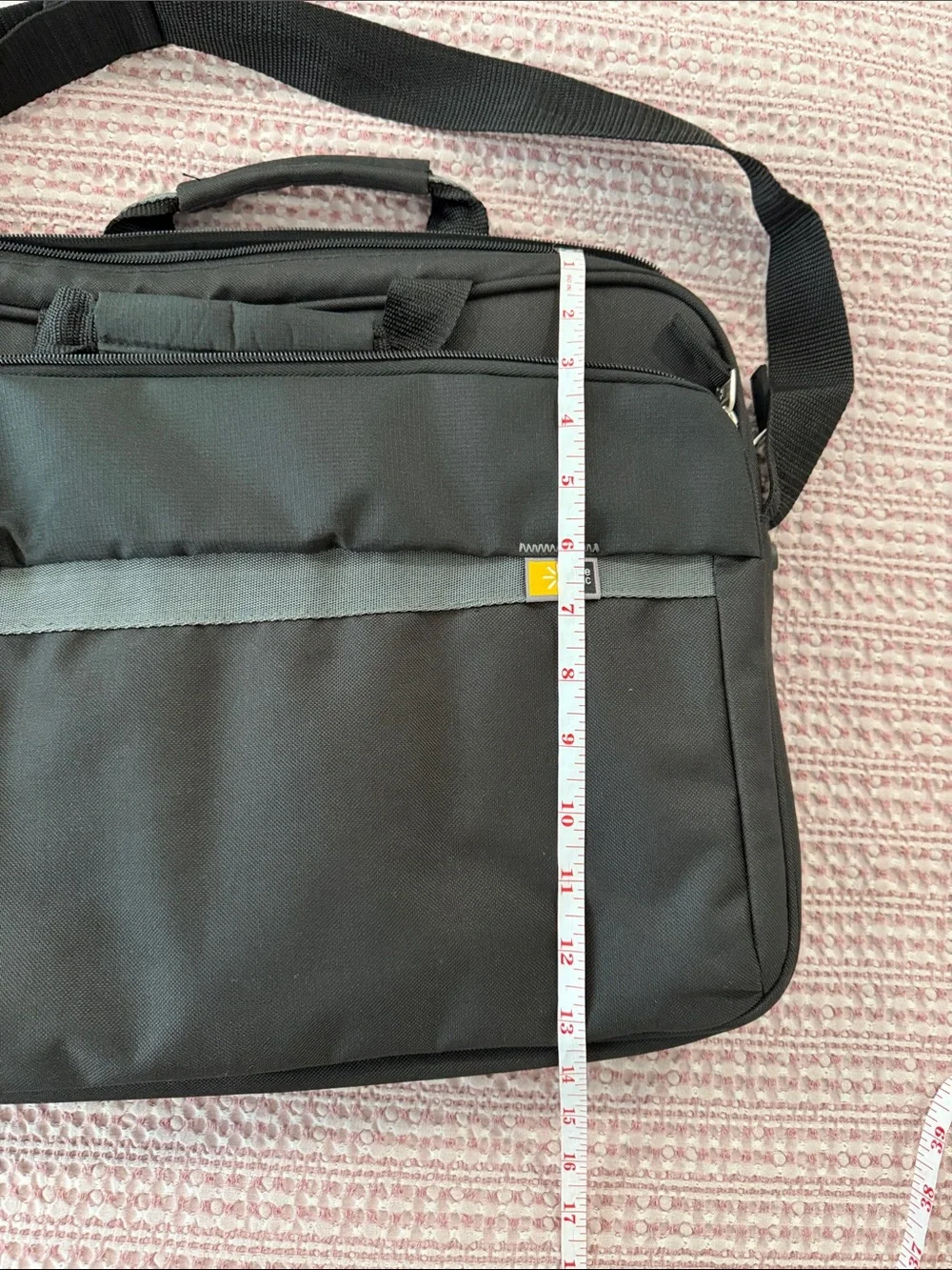 Black Laptop Briefcase with Shoulder Strap - CASE LOGIC